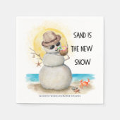 Beach Sandman Tropical Christmas Party Servet (Voorkant)