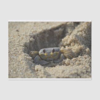 Beach Sandy Crab Decoupage Tissue Paper Tissuepapier