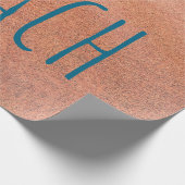 Beach Sandy Shoreline Blue Ocean Wave Coastal Cadeaupapier (Hoek)