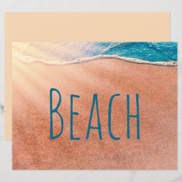 Beach Sandy Shoreline Blue Ocean Wave Decoupage