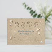Beach Sandy Toes Salty Kisses RSVP (Staand voorkant)
