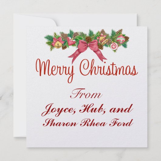 Beach Santa Cocktail Party Uitnodiging - SRF (Achterkant)