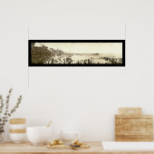Beach Santa Cruz, CA Photo 1908 Poster (Keuken)
