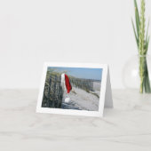 Beach Santa Feestdagen Kaart (Voorkant)