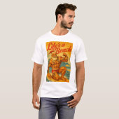 Beach Santa Gay T-Shirt | Gay Shirt for Men | LGBT (Voorkant volledig)