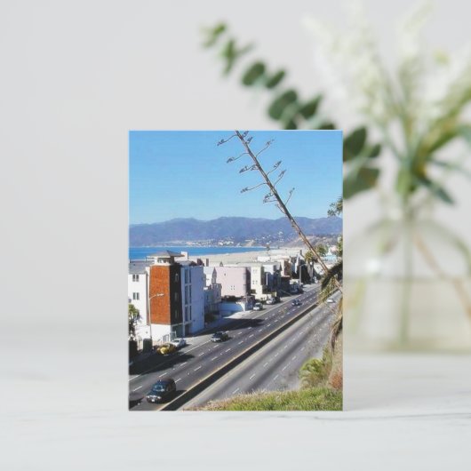 Beach Santa Monica Ocean Briefkaart (Staand voorkant)