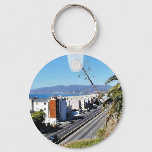 Beach Santa Monica Ocean Sleutelhanger (Voorkant)