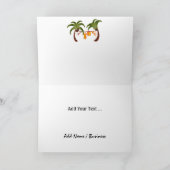 Beach Santa - SRF Feestdagen Kaart (Binnen)