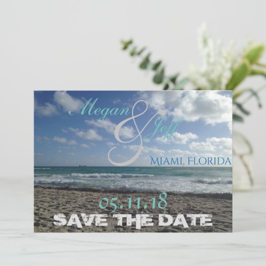 Beach Save the Date (Staand voorkant)