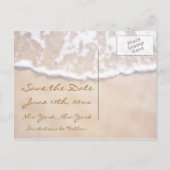 Beach Save the Date Aankondigingskaart (Achterkant)