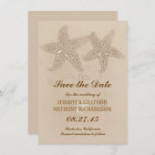 BEACH SAVE THE DATE KAART (Voorkant / Achterkant)