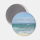 Beach Save the Date Magneet (Voorkant / Achterkant)