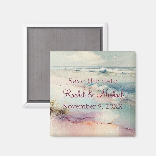 Beach Save the Date Magneet (Voorkant / Achterkant)