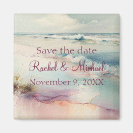 Beach Save the Date Magneet