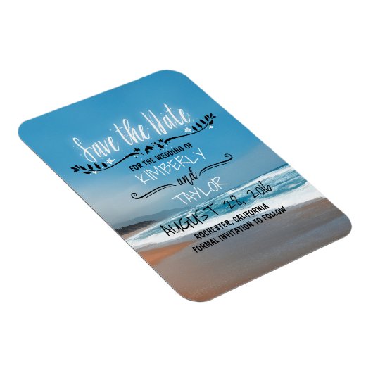 Beach Save the Date Magneet (Rechterzijde)