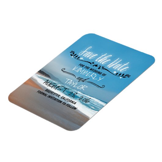 Beach Save the Date Magneet (Linkerzijde)