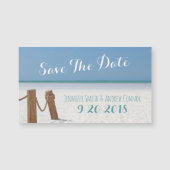 Beach Save the Date Magnets (Voorkant)