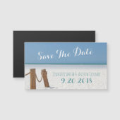 Beach Save the Date Magnets (Voorkant / Achterkant)