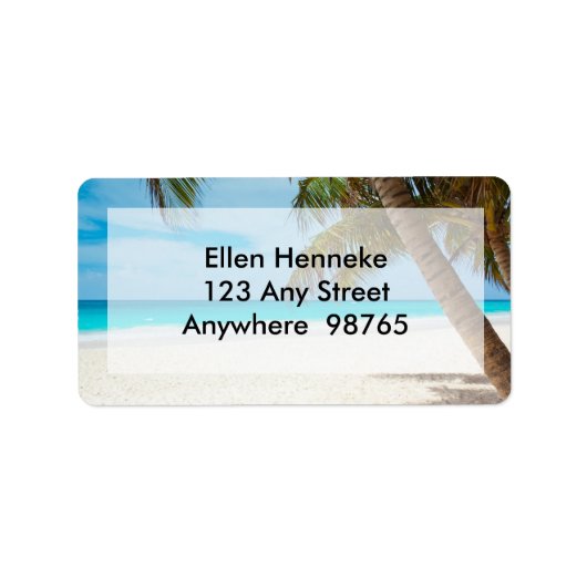 Beach Scene 1 Etiket (Voorkant)