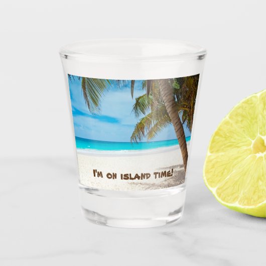 Beach Scene 1 Shot Glas (Voorkant)