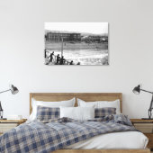 Beach scene aan de kant van de zee, oregon-foto canvas afdruk (Insitu (Slaapkamer))