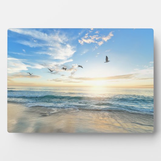 Beach Scene Art Decor Plaque Fotoplaat (voorkant)