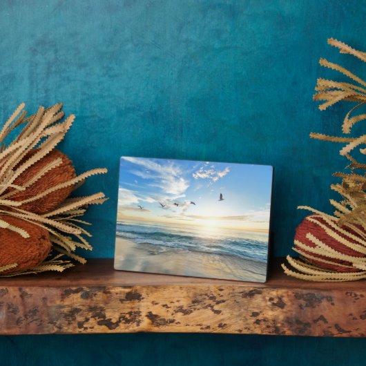 Beach Scene Art Decor Plaque Fotoplaat (Zijkant)