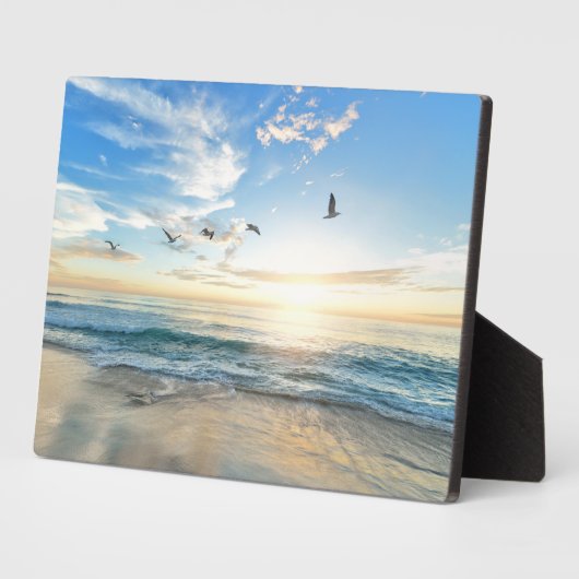Beach Scene Art Decor Plaque Fotoplaat (Zijkant)