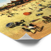 Beach Scene, Atlantic City  Poster (Hoek)