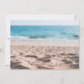 Beach Scene Bachelorette Party Uitnodigingen (Achterkant)