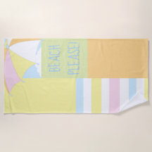 Beach Scène "Beach Please"-keukenhanddoek