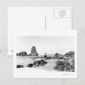 Beach scene bij Cannon Beach, Oregon Photografie Briefkaart (Voorkant / Achterkant)