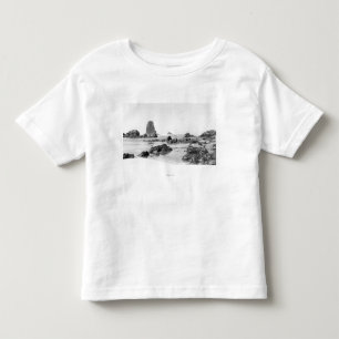 Beach scene bij Cannon Beach, Oregon Photografie Kinder Shirts