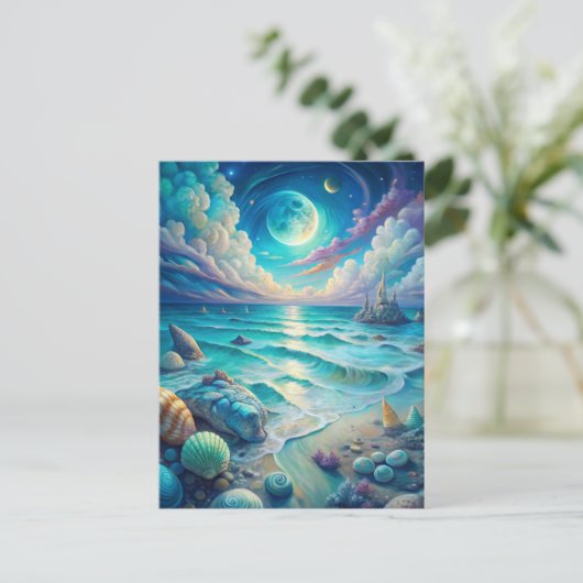 Beach Scene  Briefkaart (Staand voorkant)