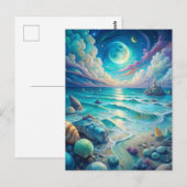 Beach Scene  Briefkaart (Voorkant / Achterkant)