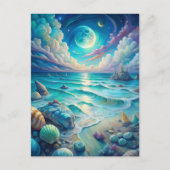 Beach Scene Briefkaart (Voorkant)