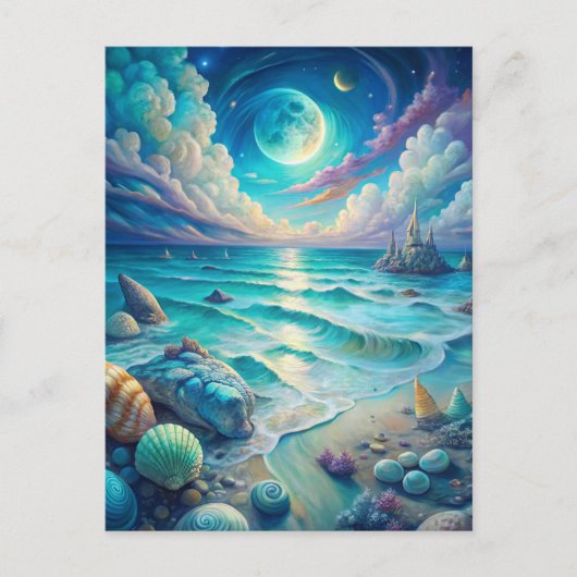 Beach Scene  Briefkaart (Voorkant)