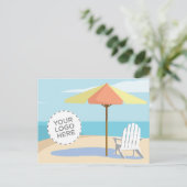 Beach Scene Briefkaart (Staand voorkant)