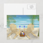 Beach Scene Briefkaart (Voorkant / Achterkant)