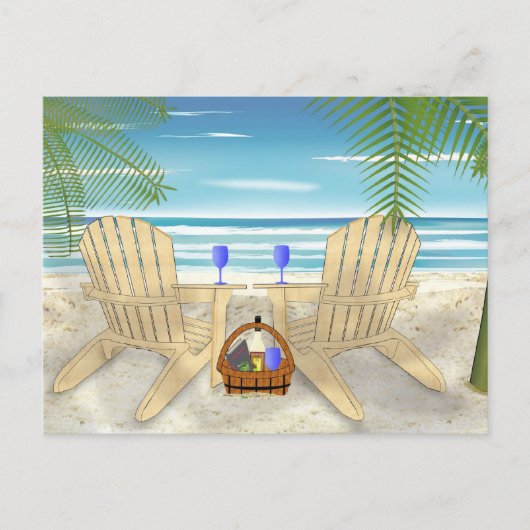 Beach Scene Briefkaart (Voorkant)