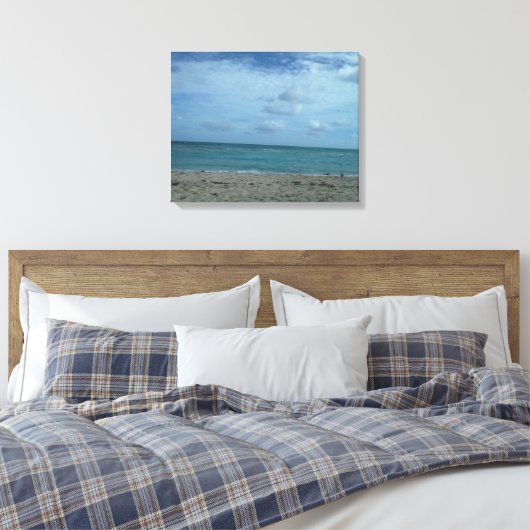 BEACH SCENE CANVAS AFDRUK (Insitu (Slaapkamer))