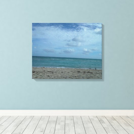 BEACH SCENE CANVAS AFDRUK (Insitu (Houten vloer))