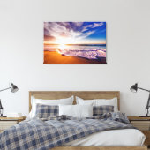 Beach Scene Canvas Afdruk (Insitu (Slaapkamer))