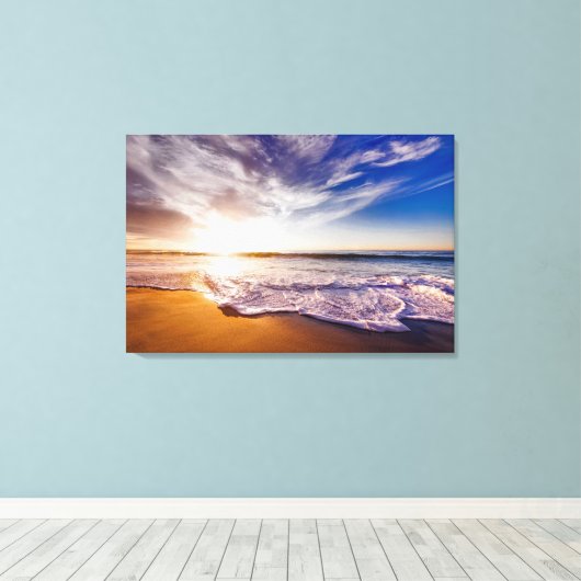 Beach Scene Canvas Afdruk (Insitu (Houten vloer))