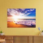Beach Scene Canvas Afdruk (Insitu (Woonkamer))