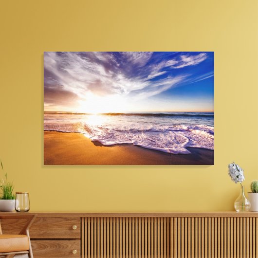 Beach Scene Canvas Afdruk (Insitu (Woonkamer))