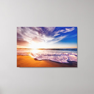 Beach Scene Canvas Afdruk