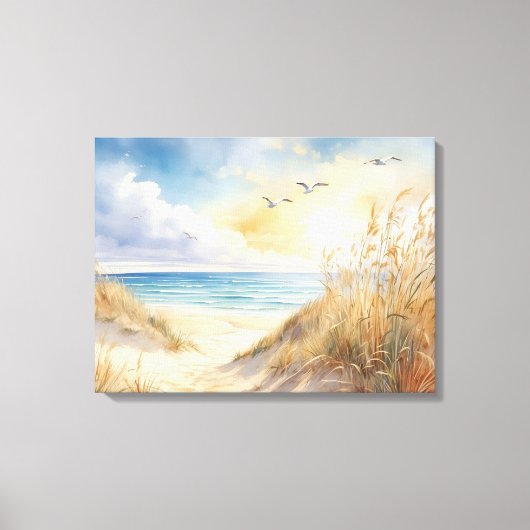 Beach Scene Canvas Muurkunst (Voorkant)