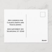 Beach Scene Change of Address Briefkaart (Achterkant)