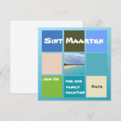 Beach Scene Colors of St. Maarten (Voorkant / Achterkant)